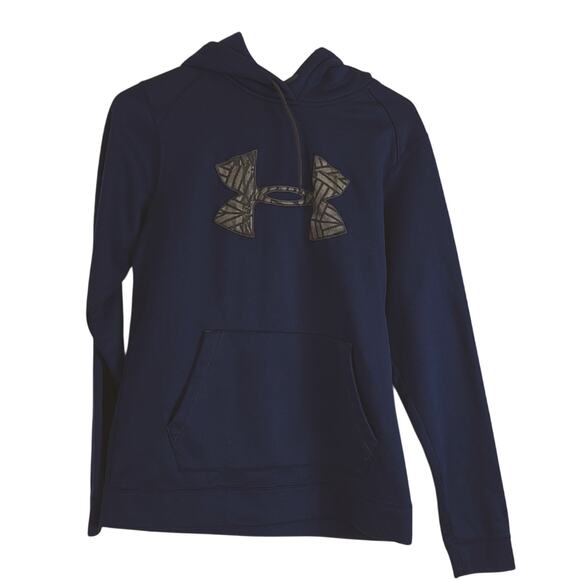 Under Armour Storm Coldgear Blue / Gray Hoodie Women's Size small - Picture 1 of 4